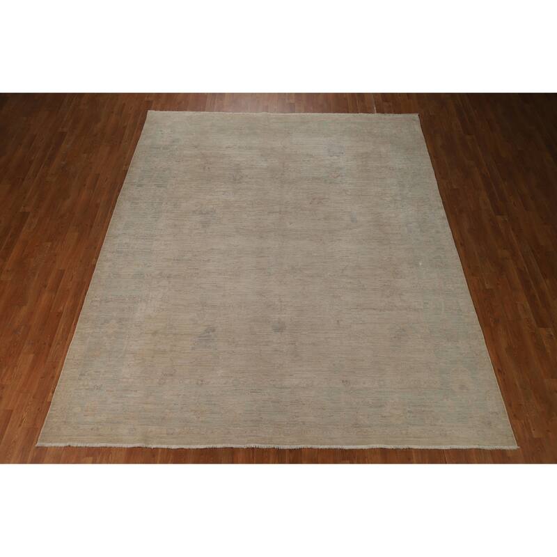 Transitional Oushak Turkish Rug Hand-Knotted Wool Carpet - 8'3"x 10'0"