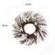 preview thumbnail 3 of 8, Haunted Hill Farm 20-In. Battery-Operated Natural Twig Wreath with LED Lights and Spooky Ghosts