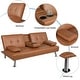preview thumbnail 6 of 44, Yaheetech Modern Recliner Couch Faux Leather Futon Sofa Bed