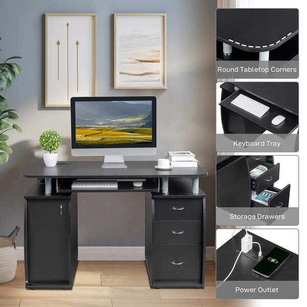 FCH 115* 55*74cm Black PB Wood 15mm Portable 1pc Door with 3pcs