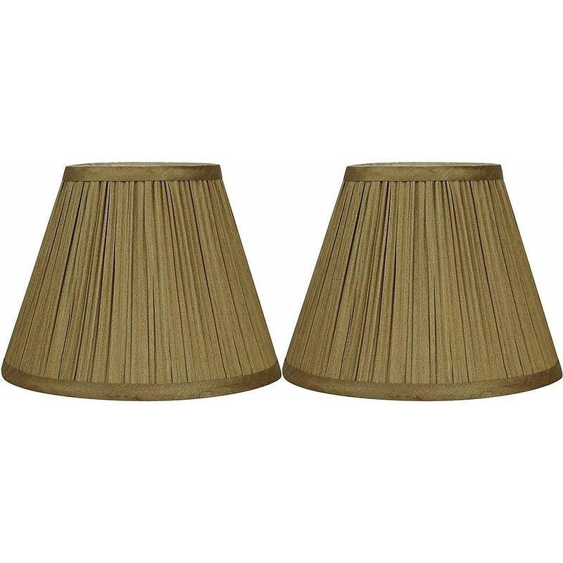 Softback Mushroom Pleated Lamp Shade, 5 inch Top, 9 inch Bottom, 7 inch Slant
