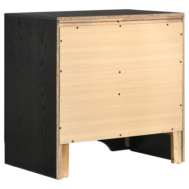 Miranda 4-Piece Storage Bedroom Set with Glittering Stripes