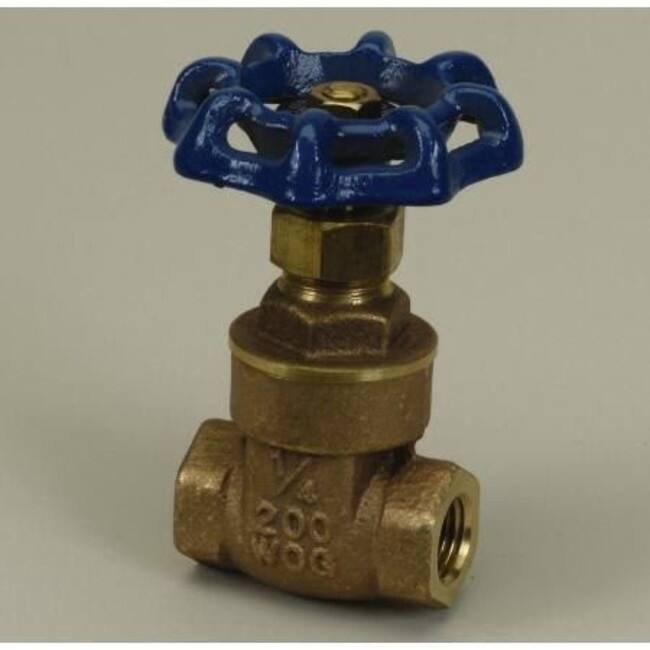 PROFLO 1-1/4" Non Rising Stem Gate Valve - Not for Potable Water Use - Natural