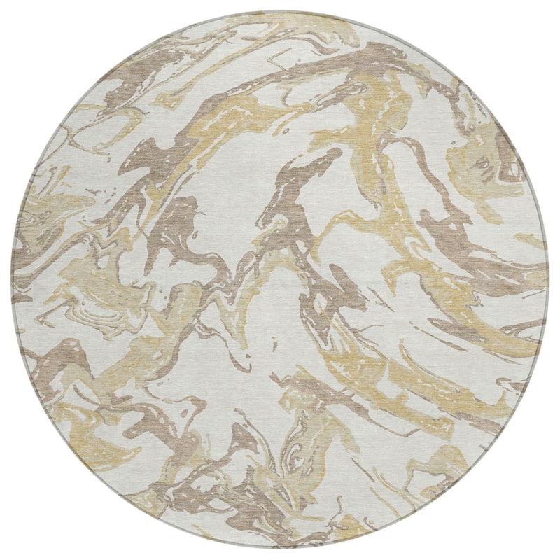HomeRoots Abstract Transitional Rectangle Outdoor Rug