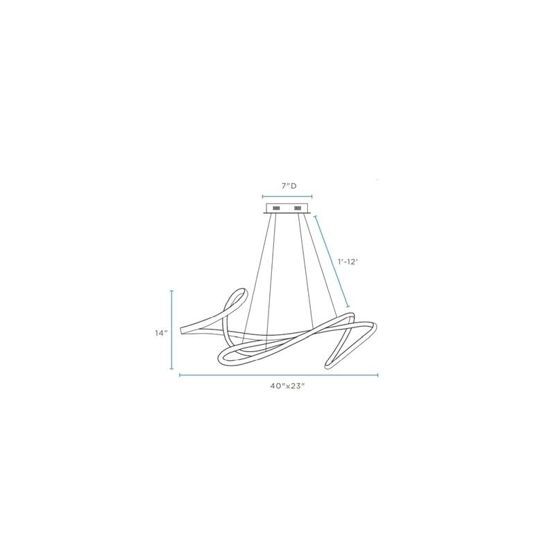Moscow Integrated LED Dimmable Chandelier with Smart Dimmer Included