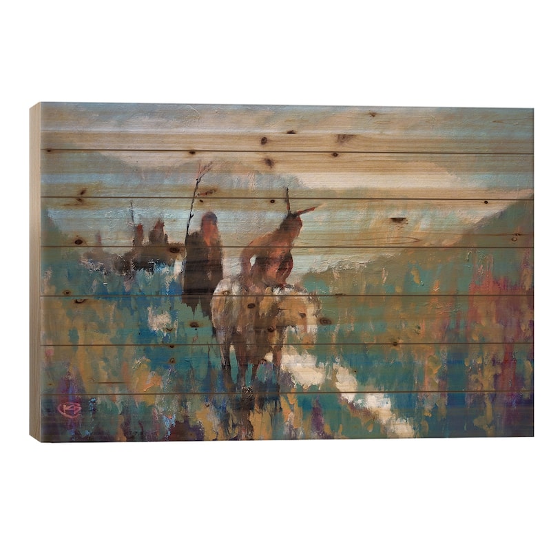 Noise From The Canyon Print On Wood by Kip Decker - Multi-Color - 18x26x1.5
