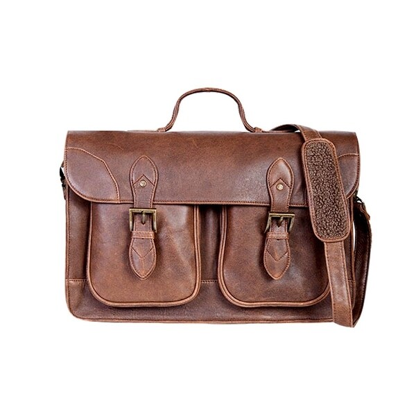 western leather briefcase