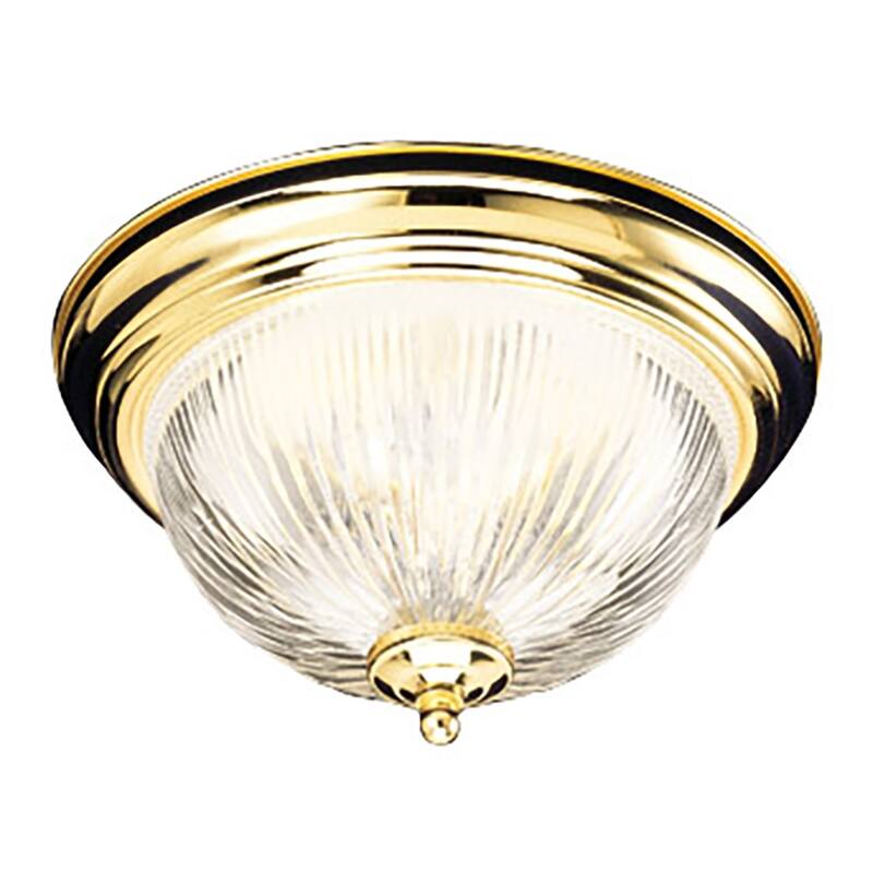 Design House 503045 Millbridge Traditional 2-Light Indoor Flush Mount Ceiling Light - Polished Brass