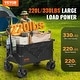 preview thumbnail 2 of 5, VEVOR Collapsible Folding Wagon, 220 L Beach Wagon Cart with All-Terrain Wheels, Heavy Duty Folding Wagon Cart Max 330 lbs