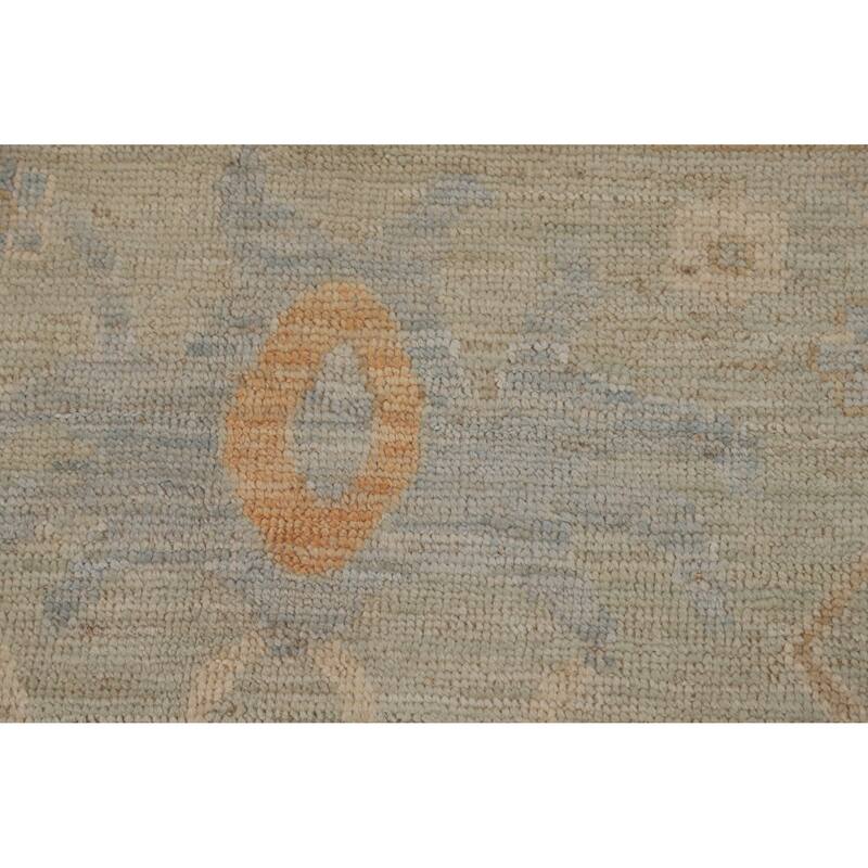 Vegetable Dye Oriental Oushak Turkish Area Rug Handmade Wool Carpet - 9'6"x 12'6"