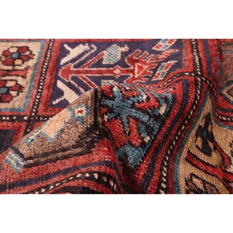 ECARPETGALLERY Hand-knotted Andelz Red Wool Rug - 4'0 x 6'11