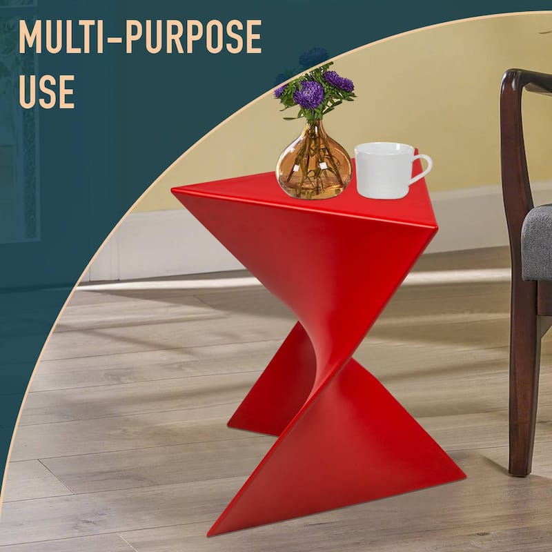 LeisureMod Randolph Modern Side Table - Grey - 15.5 x 17 x 17