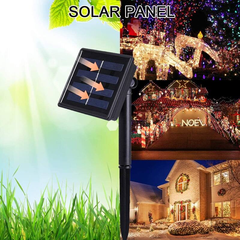 Solar String Lights,2-Pack Each 240 Solar Led String Lights - Standard