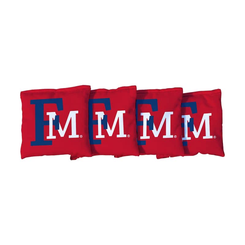 Francis Marion University Patriots Red Cornhole Bags - All-Weather Resin Filled