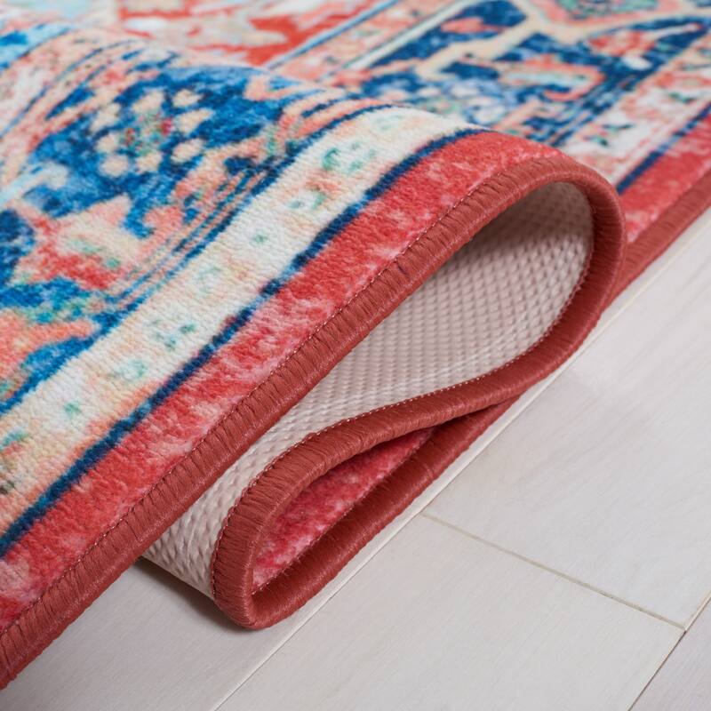 SAFAVIEH Riviera Machine Washable Slip Resistant Verona Oriental Rug