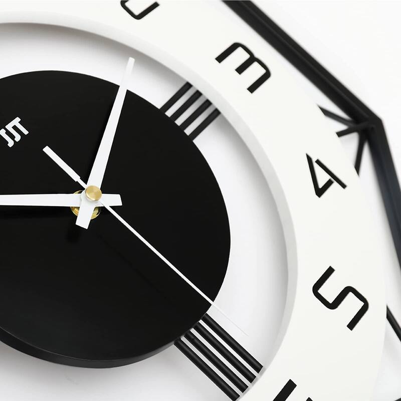 Large Wall Clocks for Living Room Decor Modern Silent Wall Clock Non Ticking Battery Operated Quartz 14 Inch