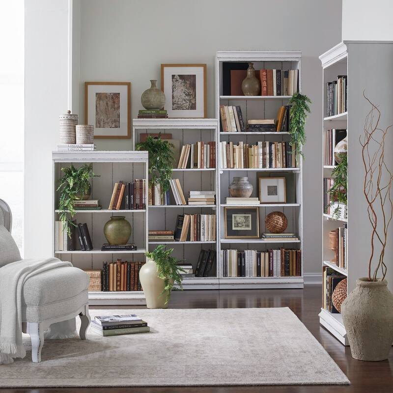 Liberty Furniture Magnolia Manor Bookcase Wall Shelves - Various Sizes - Bookcase Wall Set - 4 Piece