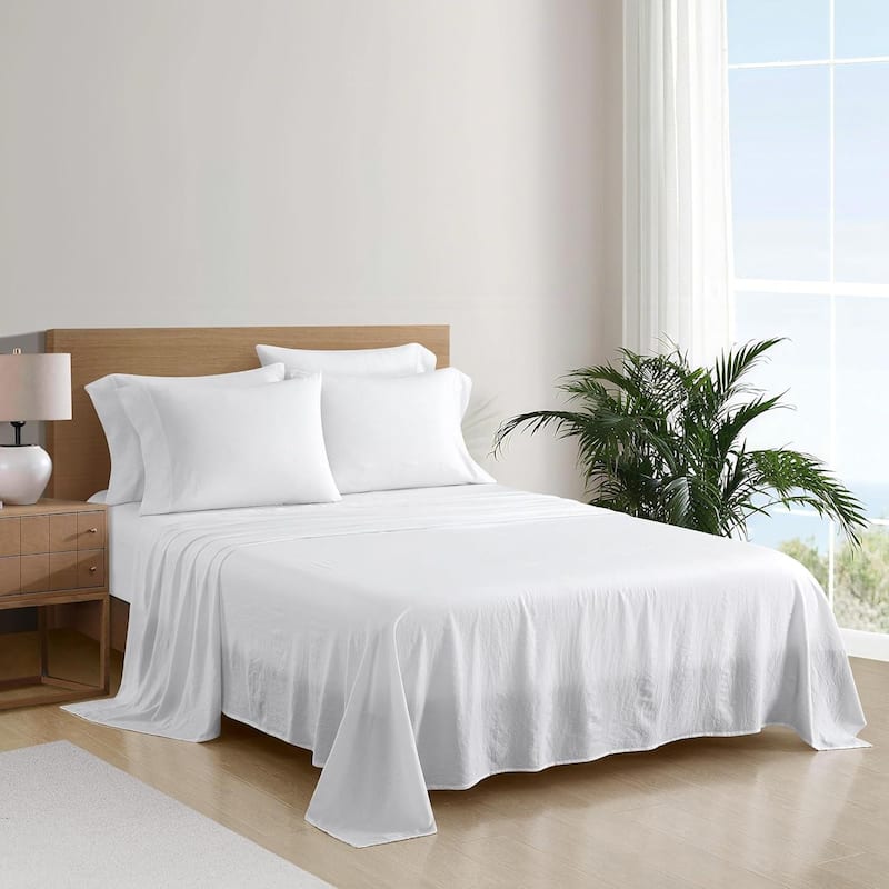 Aeropostale Premium All Season Microfiber White Sheet Set - King