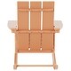 preview thumbnail 7 of 8, Shoreside Modern Eco-Friendly All Weather Poly Adirondack Rocking Chair