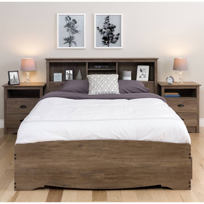 Driftwood Grey Double/Queen Headboard - Drifted Gray - Queen
