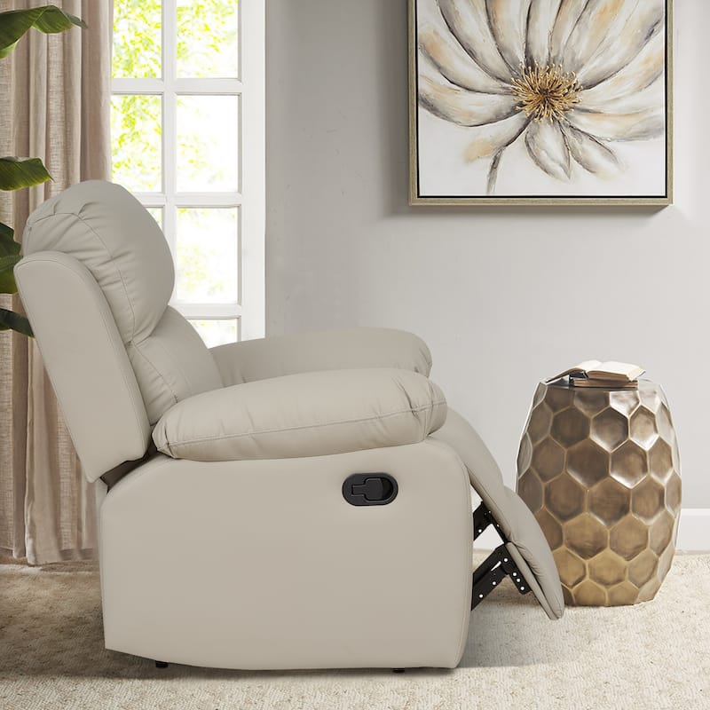 Faux Leather Recliner