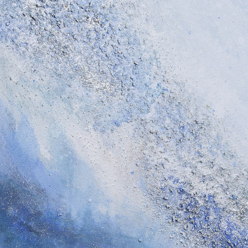 Ocean Elixer Textured Metallic Hand Painted Wall Art by Martin Edwards
