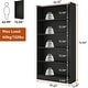 preview thumbnail 9 of 20, 6-Tier Open Bookcase, 72-inch Large Tall Bookshelf with Storage Shelve