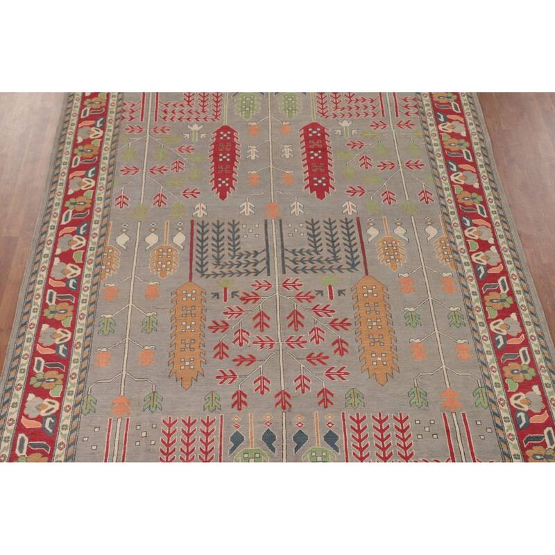 Kazak Oriental Area Rug Handmade Living Room Wool Carpet - 8'0" x 11'7"