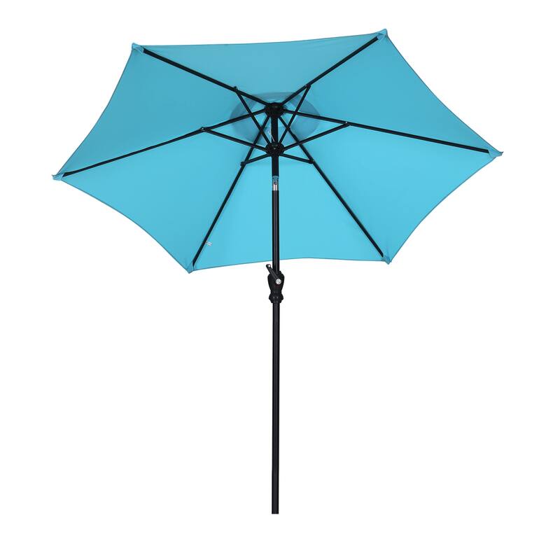 Ainfox 7.5ft Patio Umbrella Outdoor Umbrella Tilt Multi-color Without Base