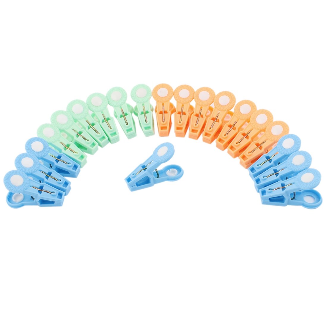 Shop Unique Bargains 20pcs Spring Loaded Plastic Nonslip Clothes