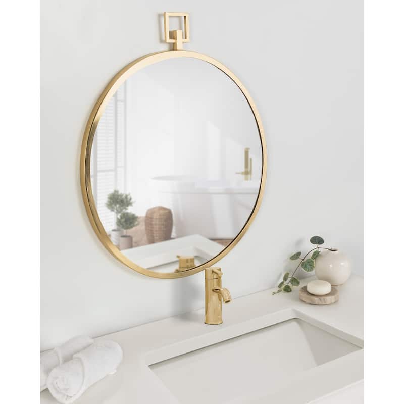 Kate and Laurel Tabb Round Framed Mirror