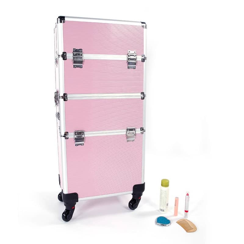 3 in 1 Aluminum Cosmetic Makeup Case Tattoo Box - N/A