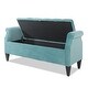preview thumbnail 32 of 112, Copper Grove Performance Fabric Amalfi Tufted Storage Bench with Rolled Arms