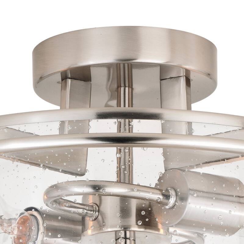 Vaxcel Lighting Addison 2 Light 15" Wide Semi-Flush Drum Ceiling