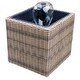 preview thumbnail 2 of 5, Koolscapes Wicker-Look Water Feature Mini Pond and Fountain, Brown, 200 GPH Self-Contained Pond Kit