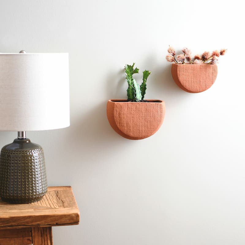 Stoneware Wall Planters