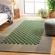 preview thumbnail 2 of 33, SAFAVIEH Handmade Genre Gunbritt Checkered Wool Rug 5' Square - Grey/Green - Square
