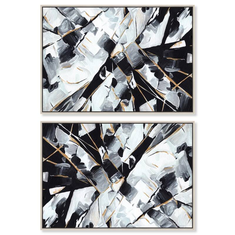 Lemon Slice Drink Canvas by Art Remedy - 20" x 30" - Gold