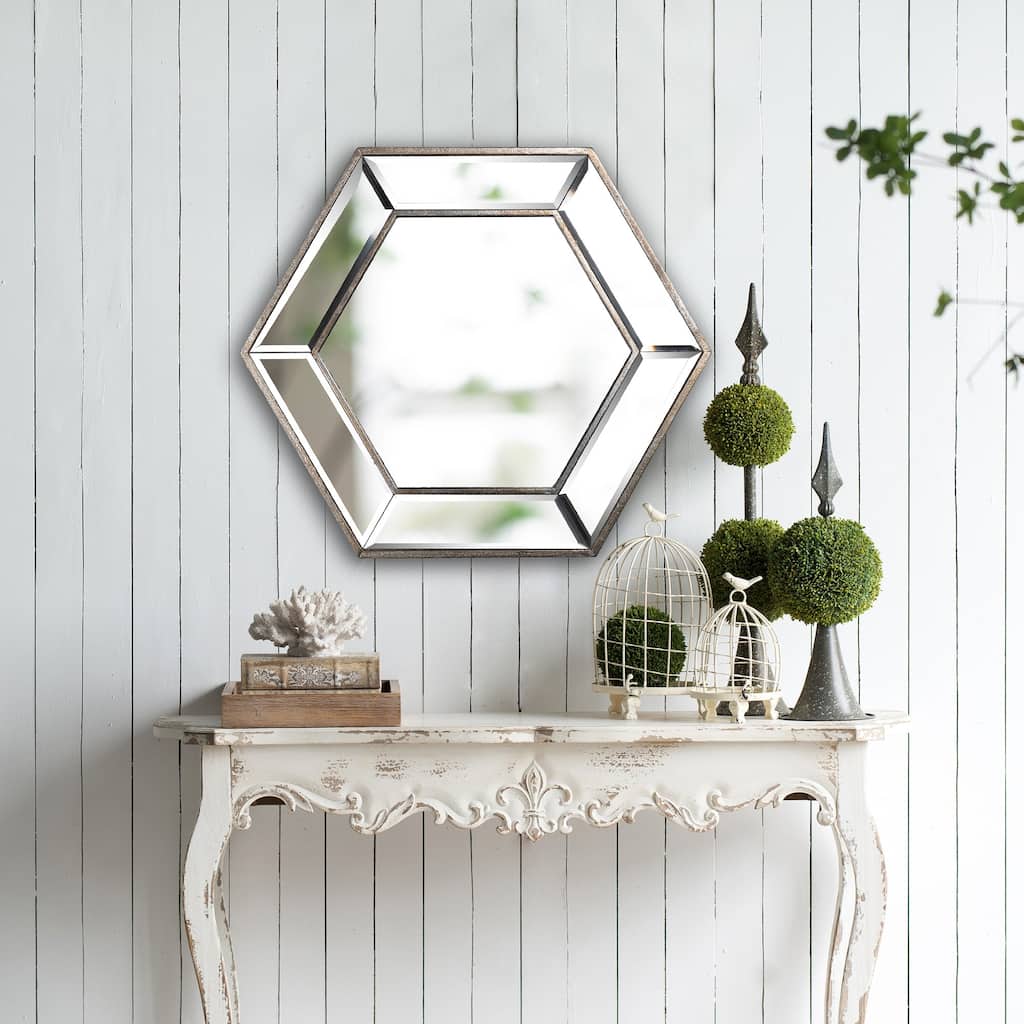 Hexagonal Wall Mirror
