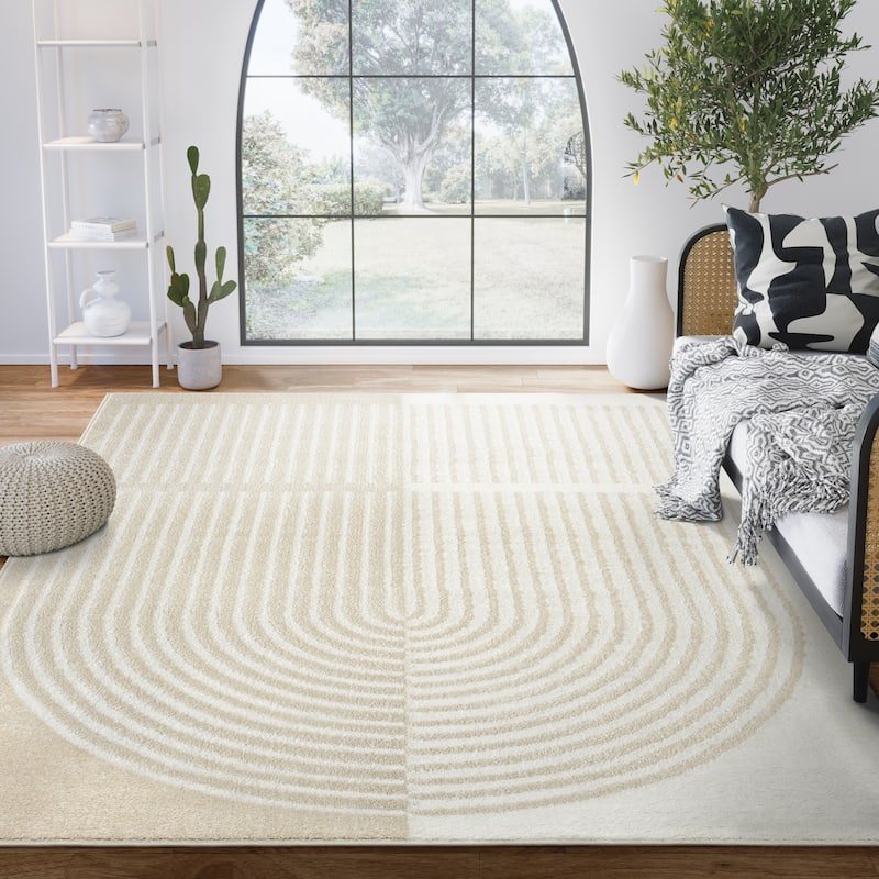 Abani Rugs Nuevo NUE210A Modern Arched Area Rug