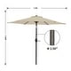 preview thumbnail 58 of 73, Bonosuki 7.5ft Patio Umbrella Waterproof Sunshade Canopy