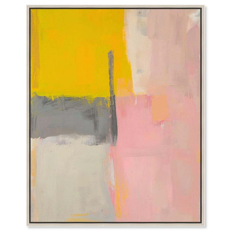 Tangerine Blush II Canvas by Art Remedy - 16" x 20" - Silver