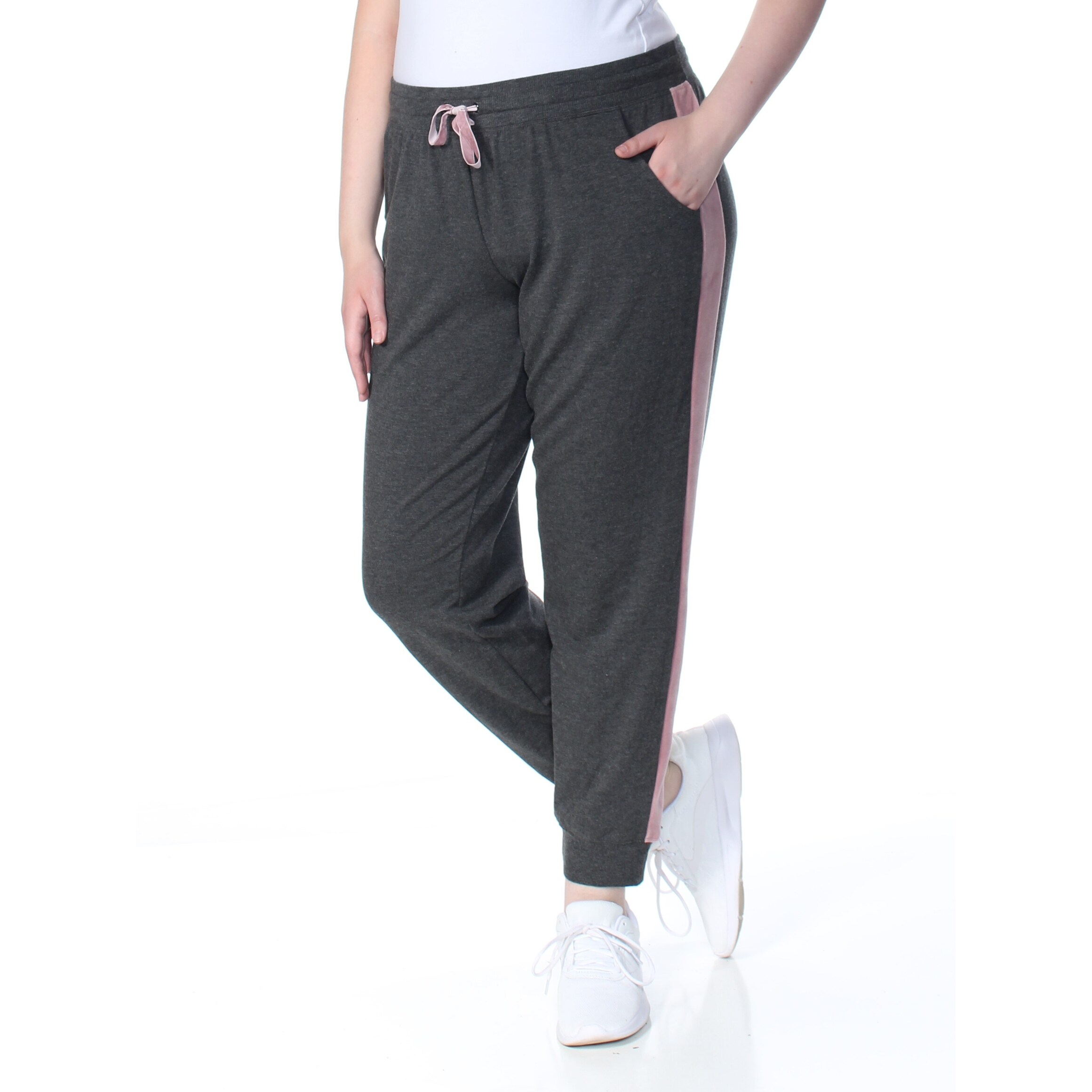 Shop Ideology Womens Gray Striped Active Wear Pants Size Xl