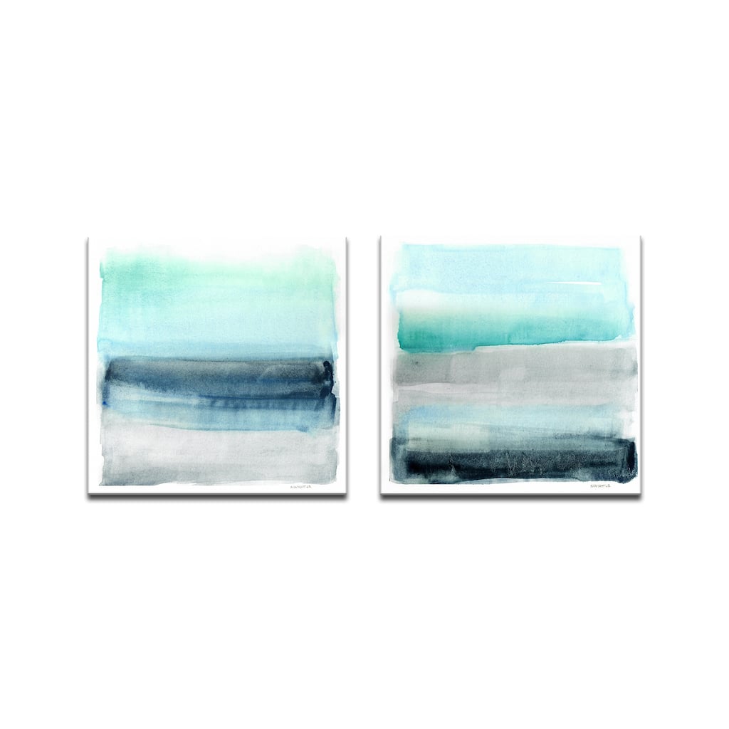 Linear Energy I/II' Wrapped Canvas Wall Art Set by Norman Wyatt Jr.