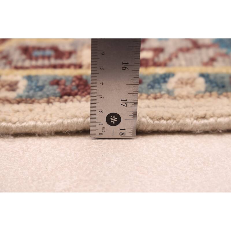 ECARPETGALLERY Hand-knotted Modern Oushak Ivory Wool Rug - 3'10 x 6'3