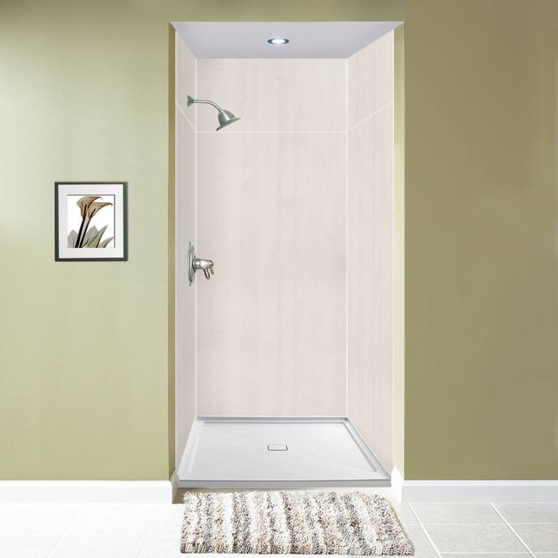 Transolid Expressions 36-in X 36-in X 96-in Glue to Wall Shower Walls - 36" x 36" x 96" - 36" x 36" x 96"