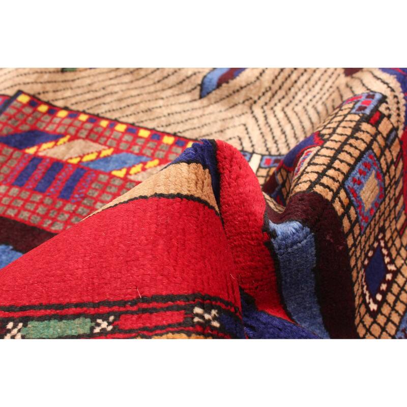 ECARPETGALLERY Hand-knotted Teimani Red Wool Rug - 2'9 x 4'8