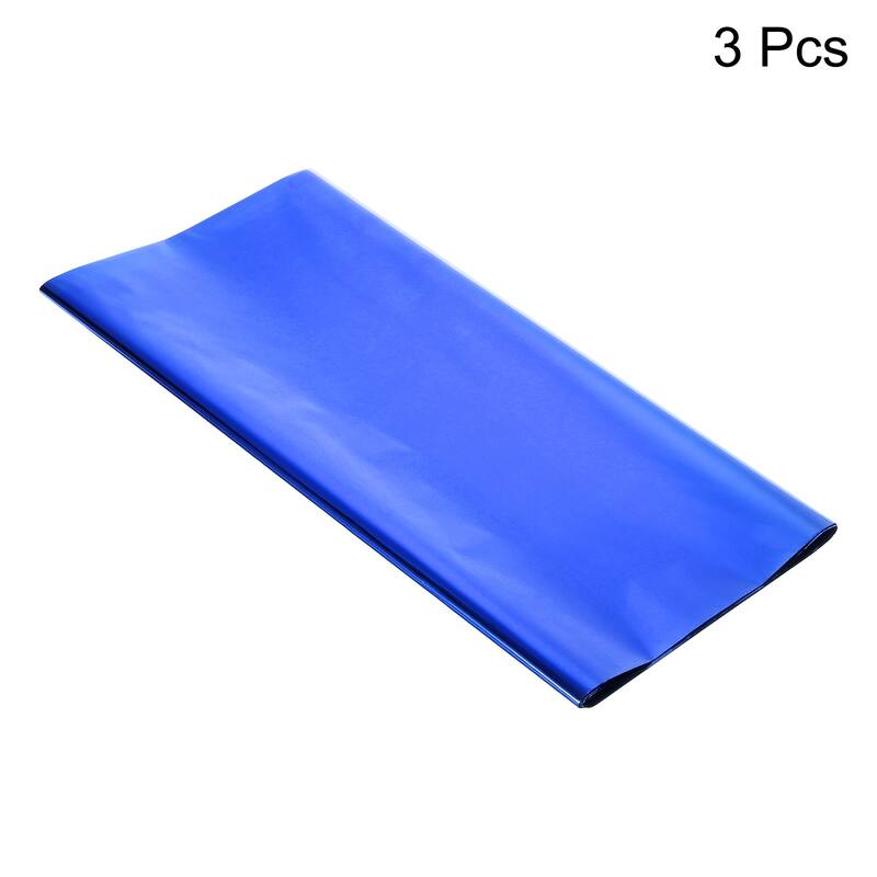 3 Pack Disposable Plastic Tablecloths 54x108" Shiny Table Covers