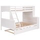 preview thumbnail 6 of 7, Twin Over Full Bunk Bed with Trundle, Multiple Storage Shelves, and Convertible Configuration for Kids and Guests