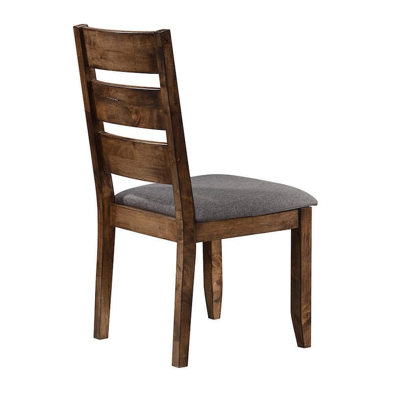 Ponti Grey and Knotty Nutmeg Ladder Back Dining Chairs (Set of 6)